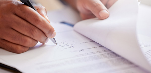 Signature contrats